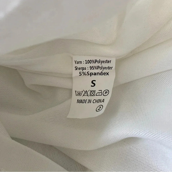 Boutique Boho White Jacquard Ruffle Mini Dress Size Small - Picture 6 of 6